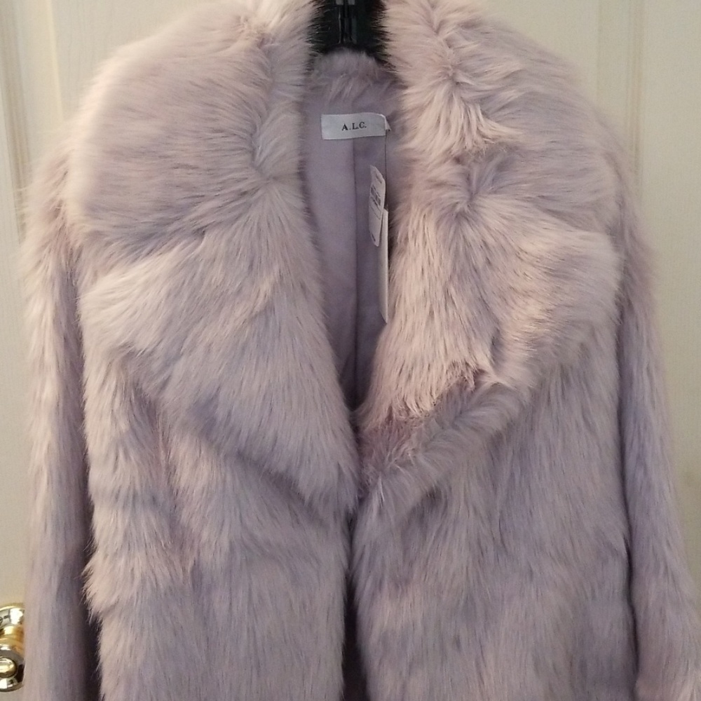 A.L.C.  FUR FAUX COAT